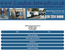 Tablet Screenshot of london-jetwash.co.uk